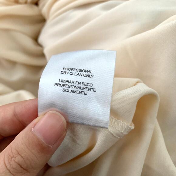 NEW City Studio Floral Dot Corset Maxi Gown in Light Yellow - Picture 12 of 12